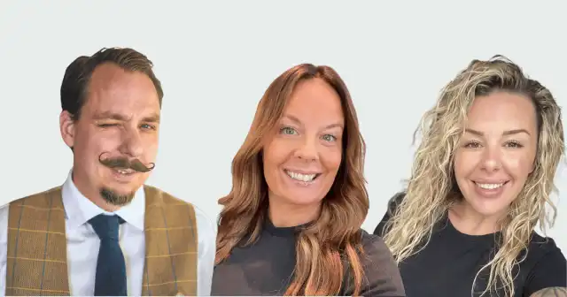 Lars, Annica och Felicie på Thinea